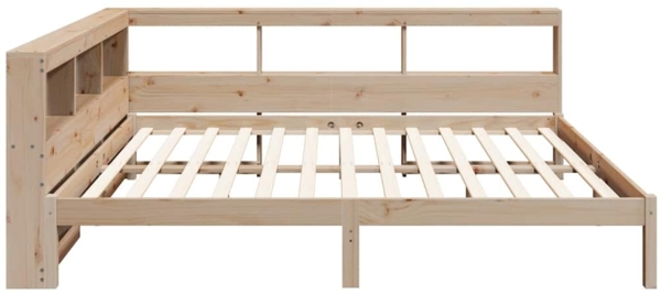 vidaXL Massivholzbett mit Regal ohne Matratze 150x200 cm Kiefernholz 3324314 Bild 7