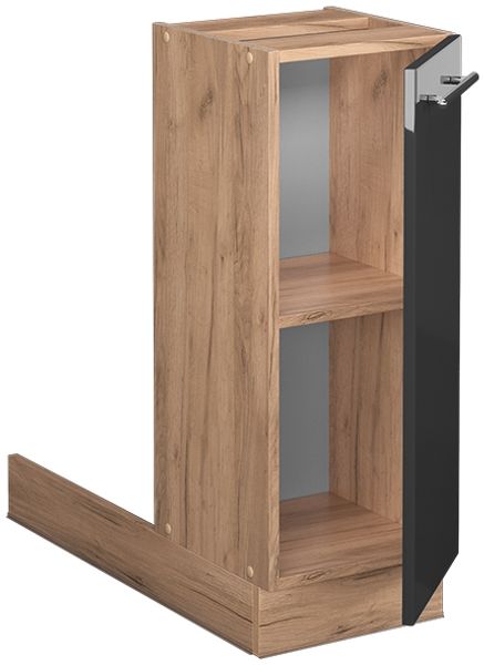 Kücheninsel Fame-Line Anthrazit Hochglanz 30 cm ohne Arbeitsplatte Vicco Bild 4