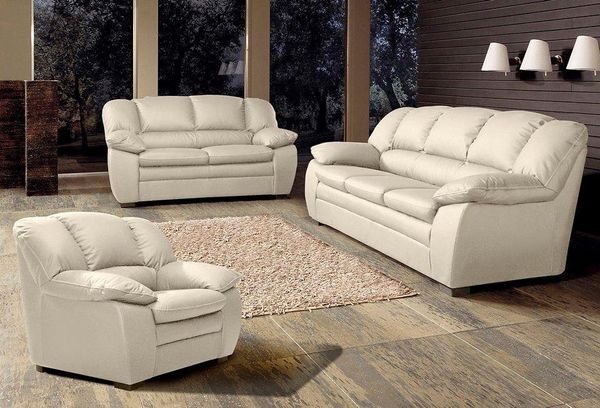 COTTA Polstergarnitur Casino, Sofa Set, 3-2-1 Sitzer, Wohnzimmer Garnitur, (Set, 3-tlg), Sessel, 2-Sitzer, 2,5-Sitzer, hohe Rückenlehne