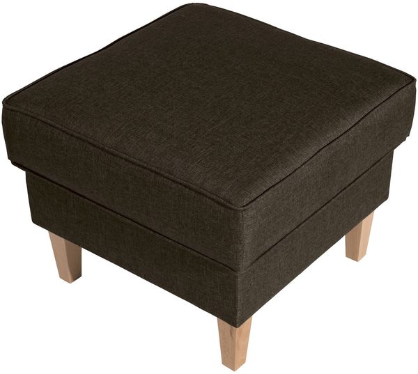 Hocker Karlen Bezug Flachgewebe Buche natur / sahara 22031