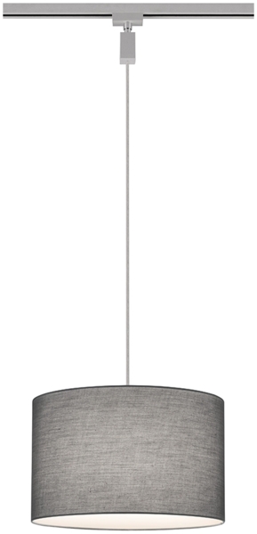 Pendelleuchte, HOTEL, DUOline - Track System, 1 x E27/5W grau