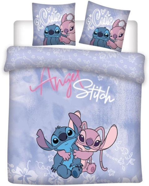 Lilo & Stitch Bettwäsche-Set – 240x220 cm Bettbezug & 65x65 cm Kissenbezug