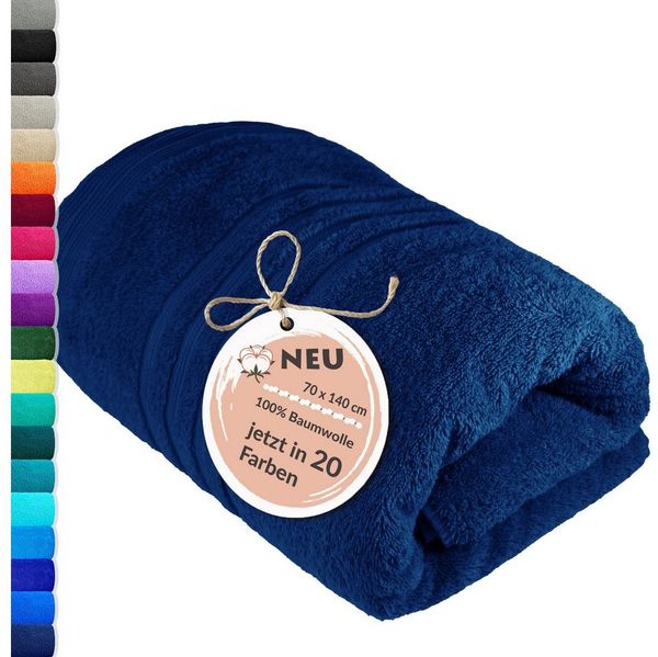 Lashuma Duschtuch - London Premium, Frottee (1-St), Badetuch 70x140 cm, 100% Baumwolle Made in Portugal