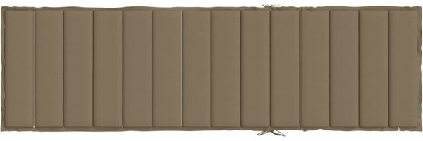 vidaXL Sonnenliegen-Auflage, Melange Taupe, 4 x 200 x 60 cm Bild 5