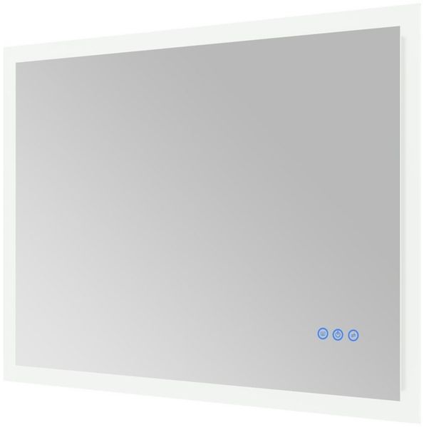 AQUABATOS LED-Lichtspiegel Lichtspiegel Led Spiegel Badspiegel Badezimmerspiegel 80x60cm, Touch Kaltweiß Neutralweiß Warmweiß Anti-Beschlag