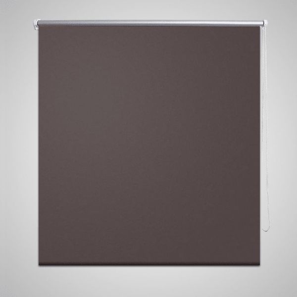 vidaXL Verdunkelungsrollo 44,4 x 100 cm, Stoffbreite 40 cm, Kaffeebraun 240735