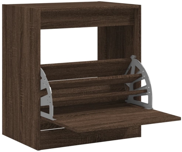 vidaXL Schuhschrank Braun Eichen-Optik 60x42x69 cm Holzwerkstoff 839986