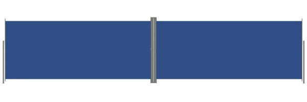 vidaXL Seitenmarkise Ausziehbar Blau 220x1000 cm 318052