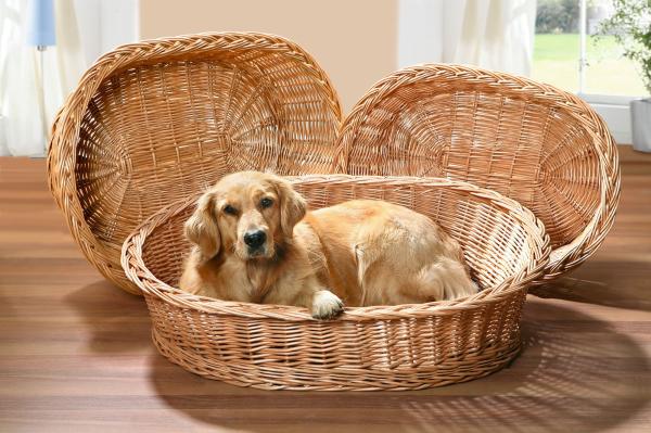 Weide Hundekorb Relax 90x70cm Bett Korb Tier Hundebett Hunde Katzen Schlafplatz