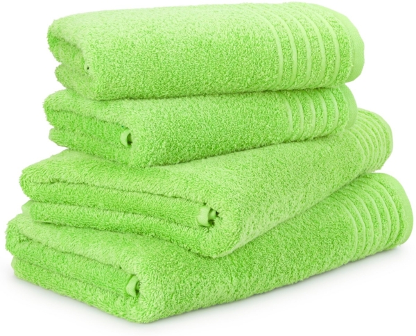 Möve Handtuch Set New Classic, Walkfrottier (4-St), 2x Hand- und 2x Duschtücher, 100% bester Baumwolle (480 g/m)