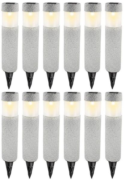 EAXUS LED Gartenleuchte Solarlichter onyX, LED fest integriert, Tageslichtweiß, Wetterfest