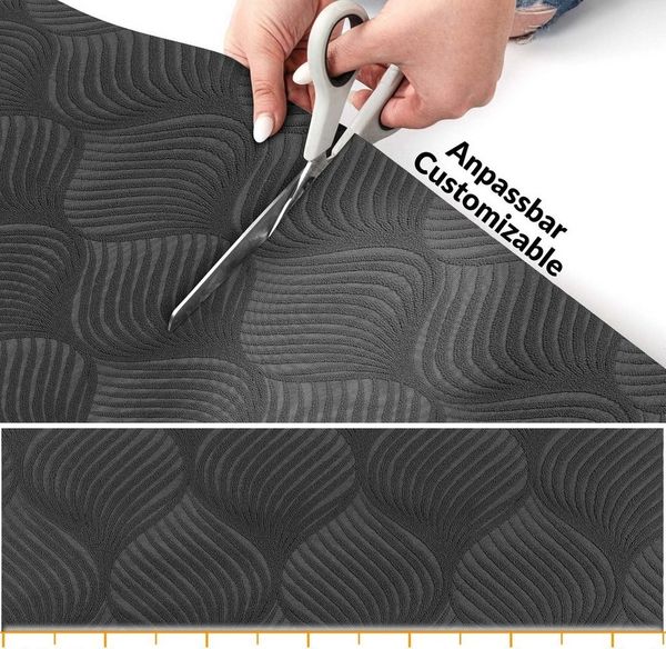 ANRO Küchenläufer Premium BAKER Läufer Küchenteppich Teppich Textil, Eckig, Höhe: 3 mm, Velour Bild 2