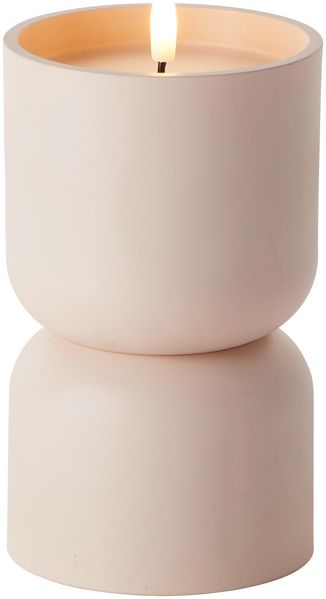 Brilliant LED Kerze batteriebetrieben mit Timer Ø 9,8 x 18,5 cm beige, Hellbraun