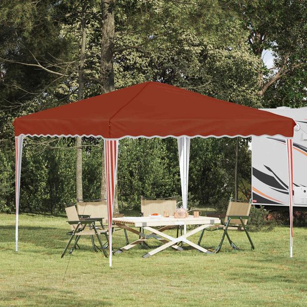 vidaXL Pop-up Partyzelt 288 x 288 x 245 cm Terrakotta Oxford-Stoff 42019754
