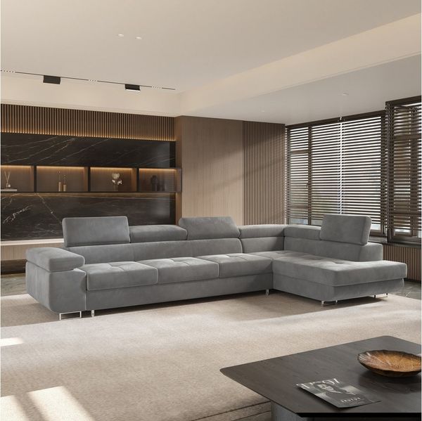 Masseno Ecksofa VICENTE mit Schlaffunktion L-Form, Sofa mit Bettkasten