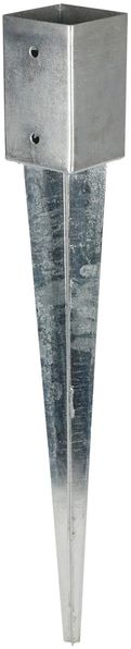 Einschlagbodenhülse verzinkt 91 x 91 x 750 mm Einschlaghülse Bodeneinschlaghülse