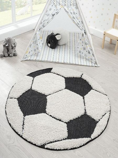 the carpet Kinderteppich Lou, rund, Höhe: 20 mm, Kinderzimmer Teppich strapazierfähig und pflegleicht
