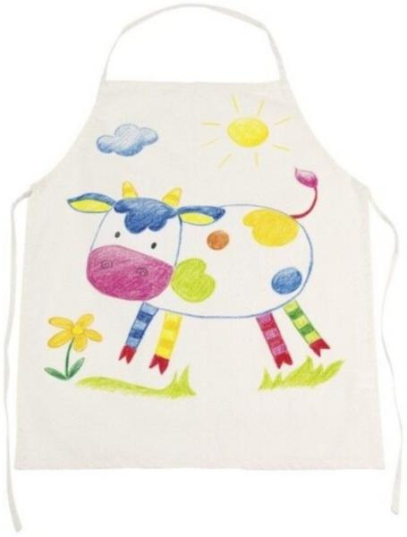 Gollnest & Kiesel Kochschürze goki Schürze Kinder zum anmalen Kinderschürze Kochschürz, (1-tlg), Zum selbstbemalen