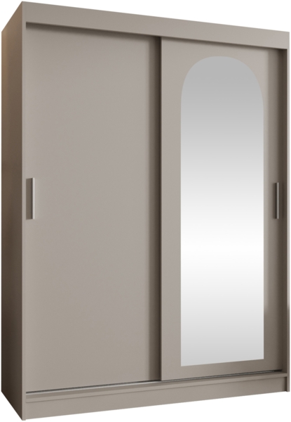 Kleiderschrank Samker 150 cm (Farbe: Cashmere, ohne Schubladen)