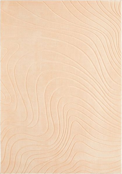 Andiamo Teppich Dale, rechteckig, Höhe: 10 mm, Uni Farben, Hoch-Tief-Struktur, Carving-Effekt, Wohnzimmer