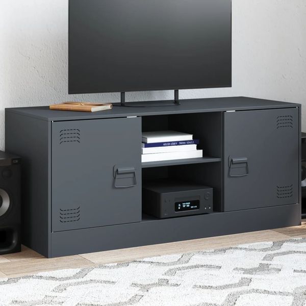 vidaXL TV-Schrank Anthrazit 99x39x44 cm Stahl 841687