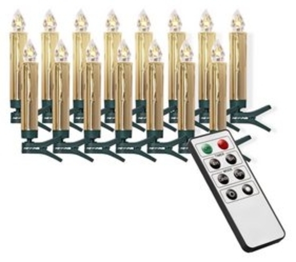 IC Winterworld LED-Christbaumkerzen 15 kabellose LED Weihnachtsbaumkerzen mit Fernbedienung, Komplett-Set, flammenlose Kerzen mit Tropfen, perfekte Alternative zur Lichterkette Bild 5