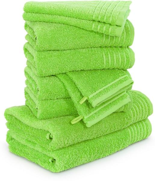 Möve Handtuch Set New Classic, Walkfrottier (10-St), Waschhandschuhen, Gäste-, Hand- und Duschtüchern, 100% Baumwolle