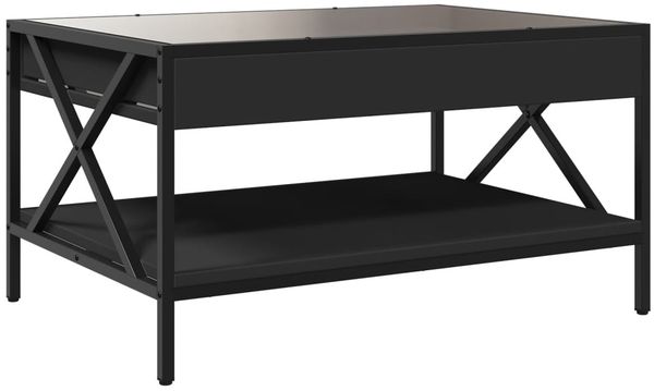 vidaXL Couchtisch mit Infinity-LED Schwarz 70x50x38 cm 847702 Bild 8