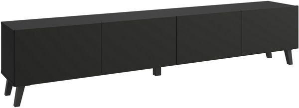 Home affaire Lowboard LOWBOARD PHUKET II, TV-Kommode Breite 190cm (1 St), Modernes, griffloses Design mit 4 Klappen in eleganten, matten Farben