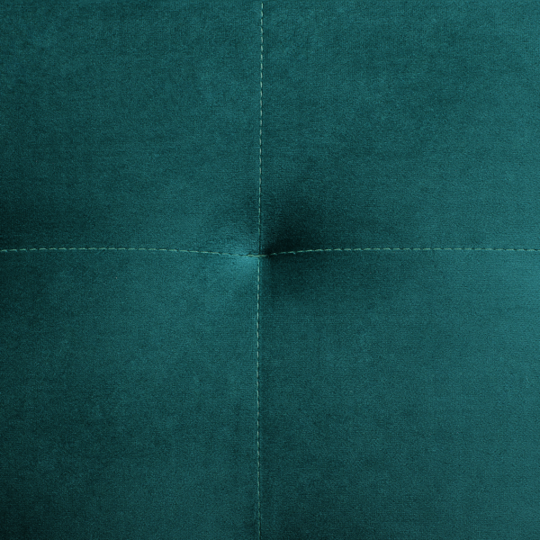Ottomane Samtstoff blaugrün ABERDEEN Bild 4
