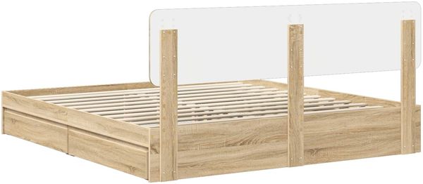 vidaXL Aufbewahrungsbett Sonoma-Eiche 180 x 200 cm Holzwerkstoff 3412250 Bild 10