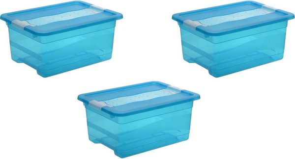 keeeper Organizer cornelia (Set, 3 St), Aufbewahrungsbox, 12 L, mit Deckel, Schiebeverschluss