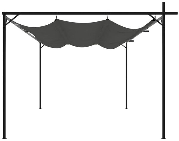vidaXL Pergola mit Schiebedach Anthrazit 395x292x230 cm 360119 Bild 4