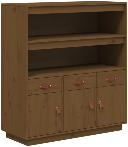 vidaXL Highboard Honigbraun 100x40x108,5 cm Massivholz Kiefer 820165