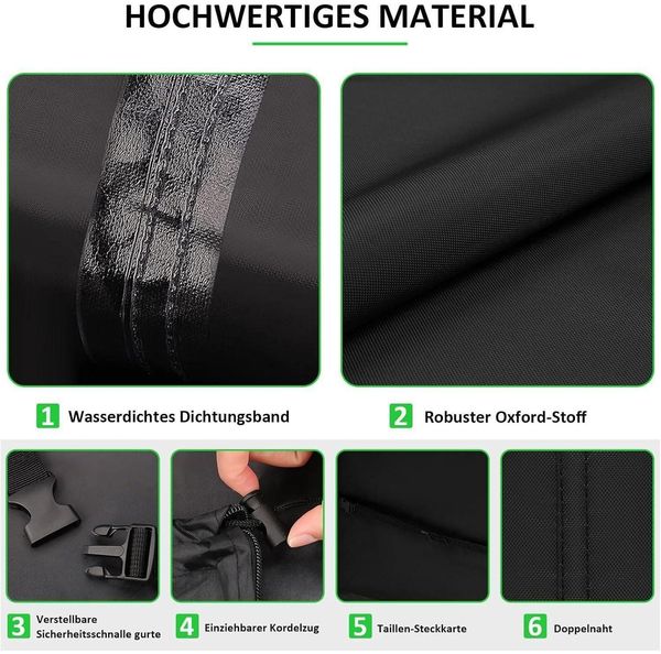 Schutzhülle für Gartenbank 185x69x65/96cm 600D Oxford wasserdicht uv-beständig Bild 2