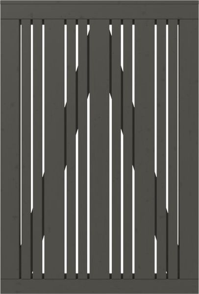 Plus Einzeltor Tangent inkl. Beschläge 95 x 140 cm umbragrau fungizidbehandelt
