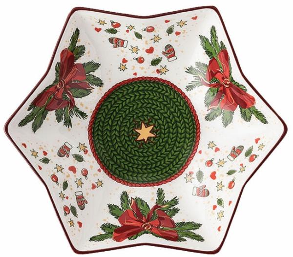 Hutschenreuther Nora Sternschale, Schüssel, Bone China, Weihnachtszeit, 15 cm, 02048-726042-25383