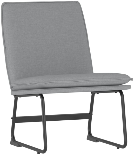 vidaXL Loungesessel Hellgrau 52x75x76 cm Stoff 351312