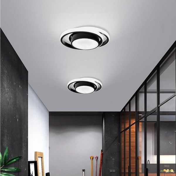 Riserva LED Deckenleuchte LED Deckenleuchte Schwarz Weiß Doppelkreis 32W 6500K Für Küche