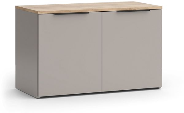 Kommode Wido Greige 80 x 50 cm mit 2 Türen Vicco