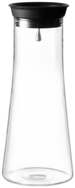 Glaskaraffe mit Silikondeckel 1 L