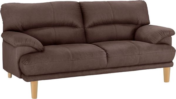TRENDMANUFAKTUR 3-Sitzer Cecilia, Sofa in italienischem Design, mit tollem Sitzkomfort, extrabequeme Armlehnen, Holzfüße