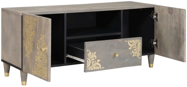 vidaXL TV-Einheiten mit Schubladen Grau 105 x 33 x 46 cm Holzwerkstoff 4018786