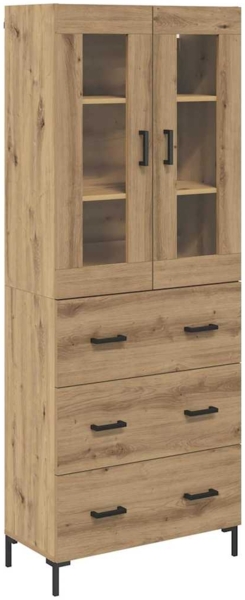 vidaXL Highboard 2 pcs Artisan-Eiche 69,5 x 34 x 180 cm Holzwerkstoff 3415925