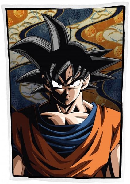 Dragon Ball Sherpa Decke 100x150 cm Kuscheldecke weich Wohndecke