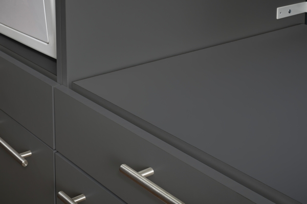 Waschmaschinenumbauschrank >LAUNDREEZY< in anthrazit - 135x200x67,5 (BxHxT) Bild 9