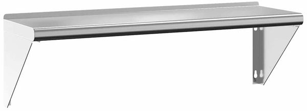 Wandregal, Hängeregal 100x30x31 cm Silbern Edelstahl de5707