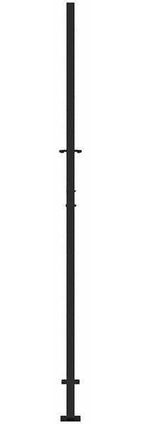 vidaXL Gartentor Schwarz 100x200 cm Stahl Flammendesign 4100993 Bild 5
