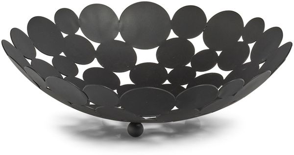 Neuetischkultur Obstschale Obstschale Schwarz, Metall, (Stück, 1-tlg)