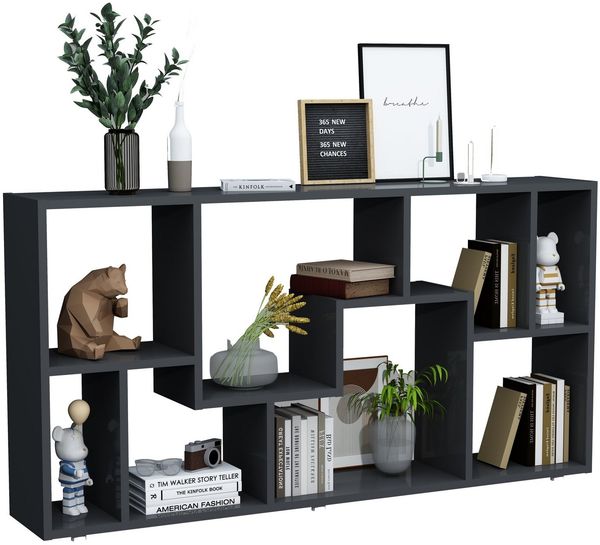 VCM Standregal Lanisa 919093 Anthrazit H. 58 x B. 116 x T. 20 cm